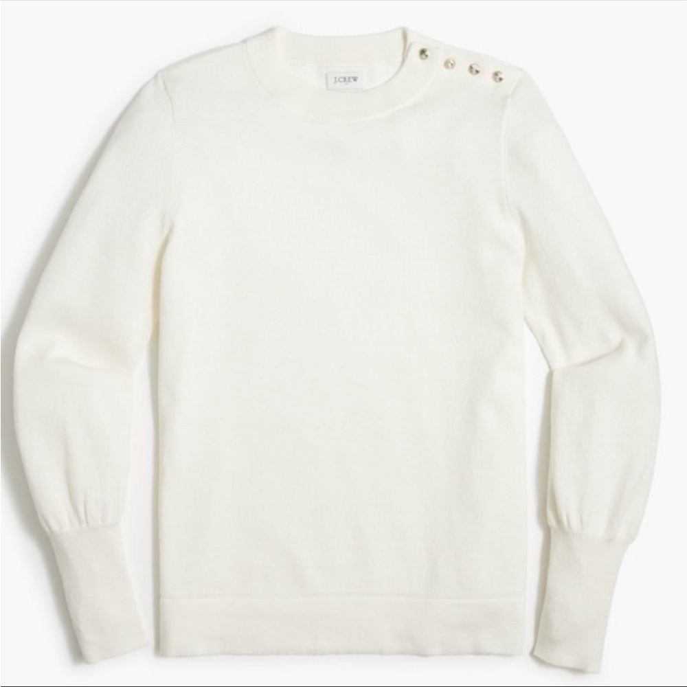 J Crew Factory puff sleeve sweater
